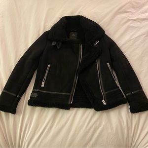 Top shop Faux Suede Jacket Size Small